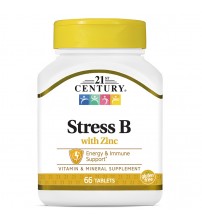 Комплекс вітамінів групи B 21st Century Stress B With Zinc 66tabs